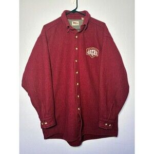 Vintage 49ers red button up wool blend jacket